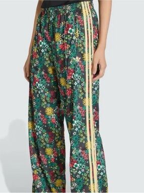 Adidas X Liberty Track Pants in Green Floral